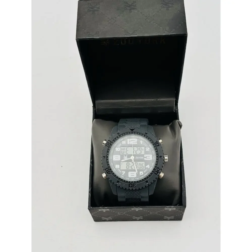 Zoo York Analog Digital Dual Time Watch with Box New Battery